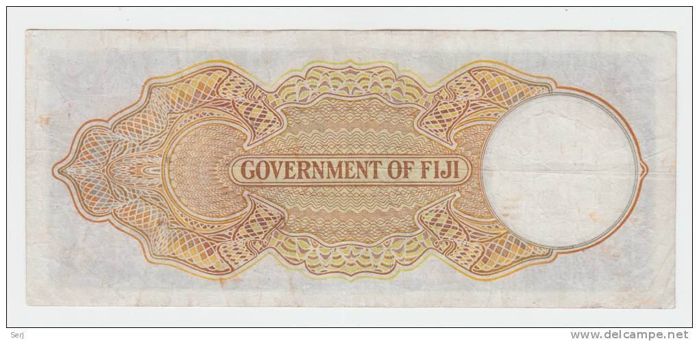 Fiji 5 Shillings 1940 VF+ Crispy RARE Banknote P 37c  37 C - Fidji