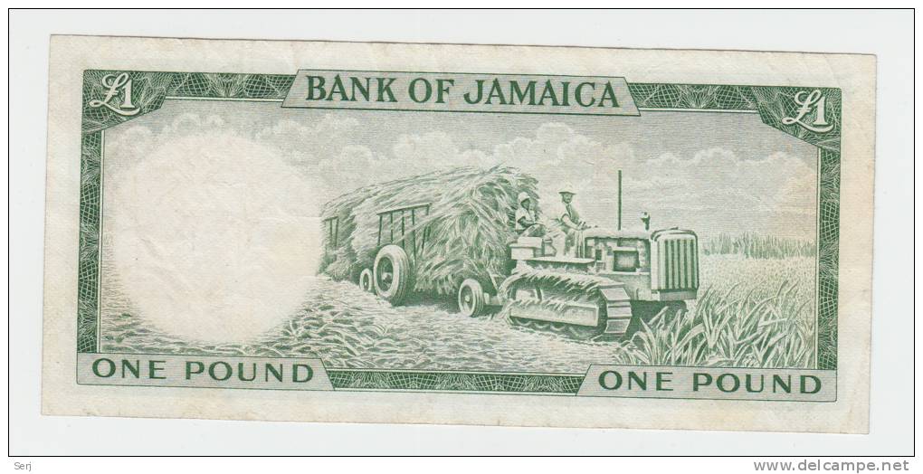 Jamaica 1 Pound 1960 (1964) VF++ P 51Ce - Jamaique