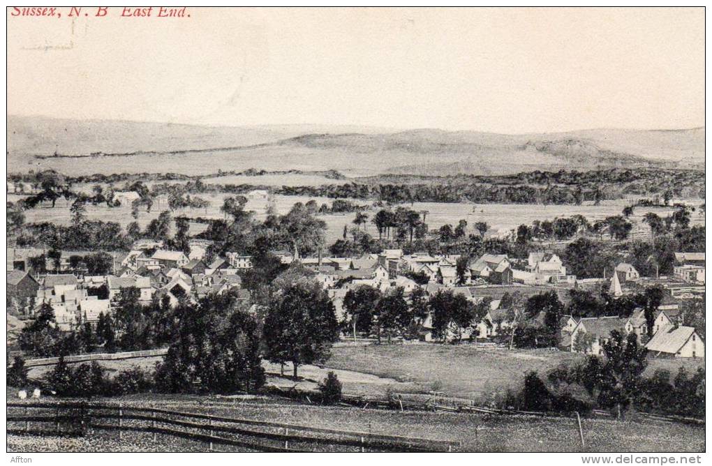 Sussex NB 1906 East End Postcard - Other & Unclassified