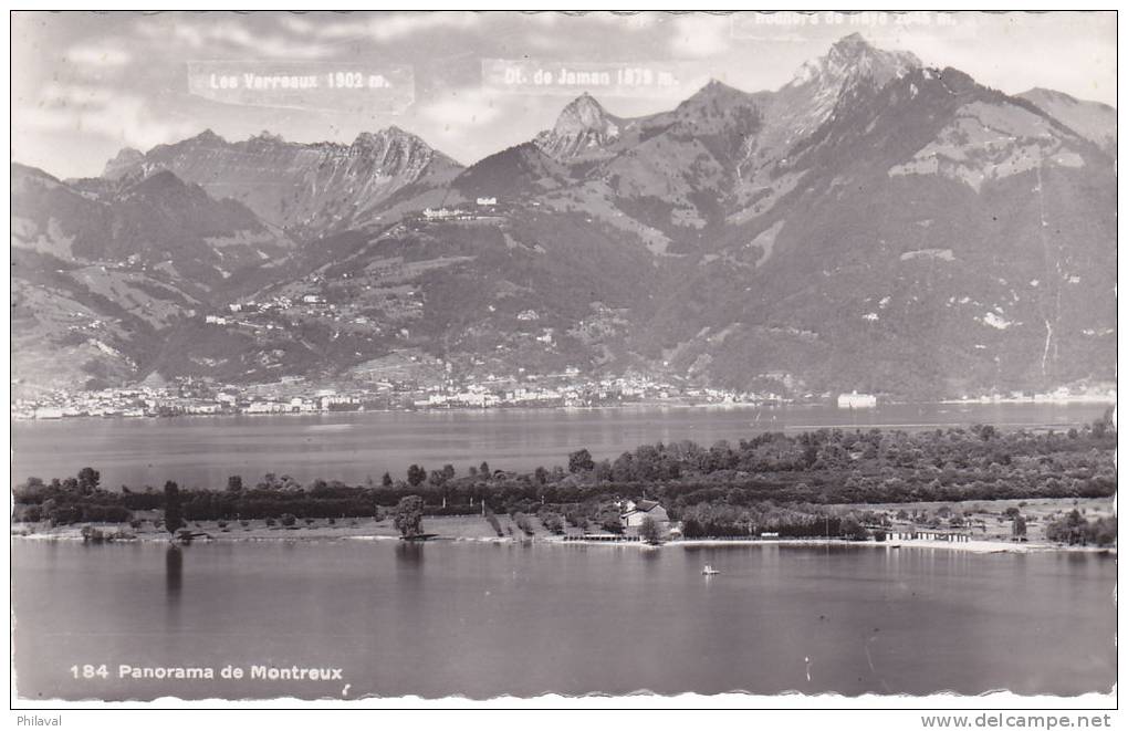 Panorama De Montreux, Vu Du Bouveret - Montreux