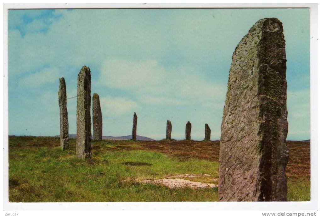 Carte Postale THE RING OF BRODGAR ORKNEY ECOSSE PREHISTOIRE - Orkney