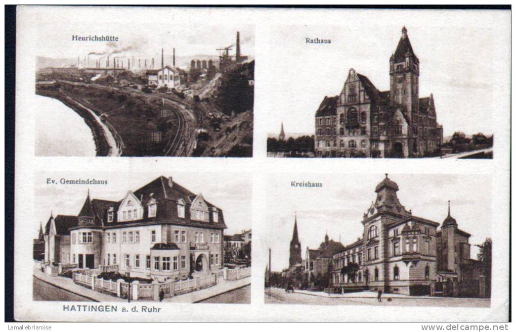 HATTINGEN - HENRICHSHUTTE, RATHAUS, Ev. GEMEINDEHAUS, KREISHAUS - Hattingen