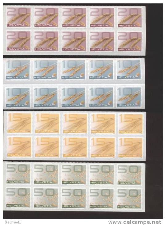 Schweiz ** 2069 - 2072 Getreitearten Folienblatt Selbstklebend - Unused Stamps