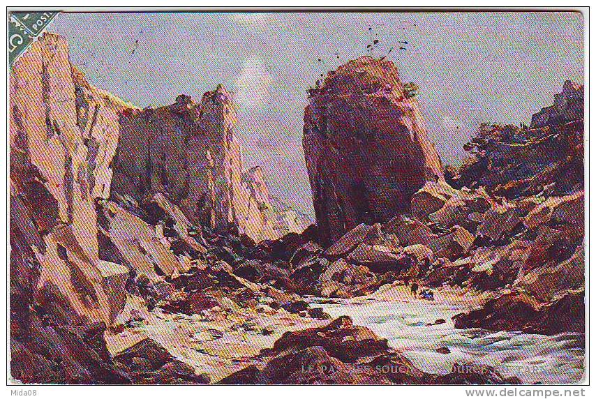 LES SITES DE FRANCE Par EUGENE BOURGEOIS. GORGES DU TARN . LE PAS DES SOUCIS. SOURCE DU TARN. SERIE XXIX N:1. Publicite - Bourgeois