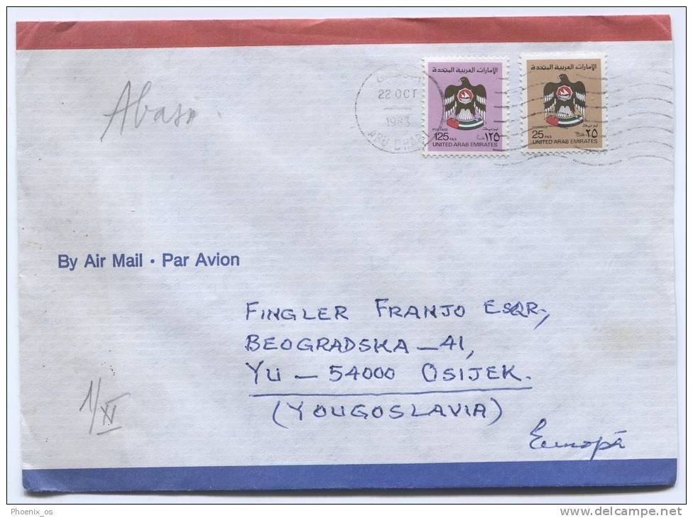 UNITED ARAB EMIRATES - Abu Dhabi, 1983. Air Mail Letter - Abu Dhabi