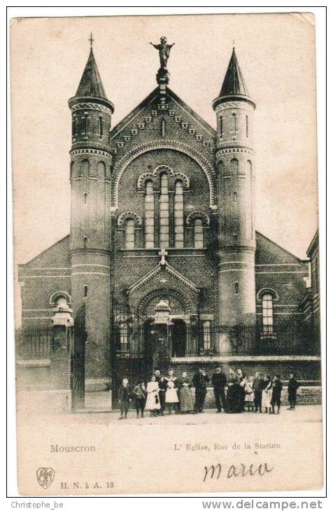 Mouscron, L'Eglise, Rue De La Station (pk5834) - Mouscron - Moeskroen