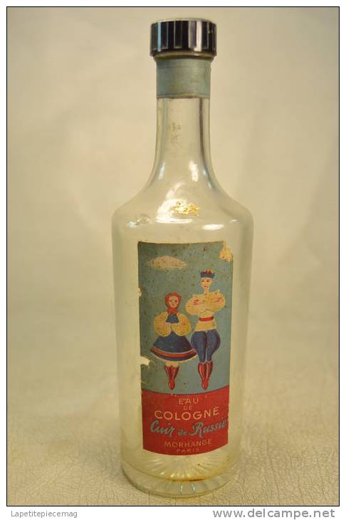 Ancien Flacon De De Cologne CUIR DE RUSSIE, Par Morhange Paris. Début / Milieu 20eme Siècle - Bottles (empty)