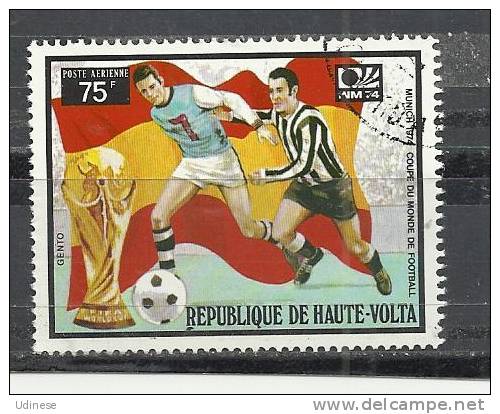 UPPER VOLTA 1974 - WORLD FOOTBALL CHAMPIONSHIP 75 - USED OBLITERE GESTEMPELT USADO - 1974 – Germania Ovest