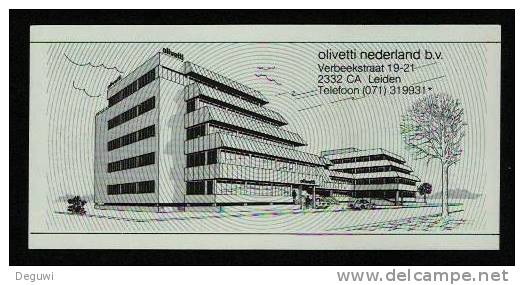 Test Note "OLIVETTI NL " Type A, Testnote, 1000 UNITS, Kopf Links, Beids. Druck, RRRRR, UNC - Sonstige & Ohne Zuordnung