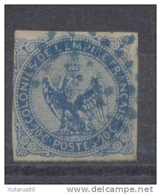 #15# COLONIES GENERALES N° 4 Oblitéré Losange Points Bleus (Réunion) - Águila Imperial