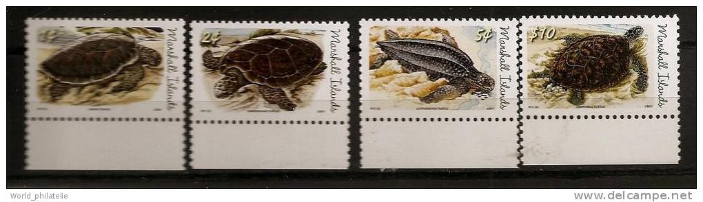 Marshall 2011 N° 2626 / 9 ** Animaux, Reptiles, Tortues Marines, Imbriquée, Luth, Caouanne, Verte - Marshall Islands