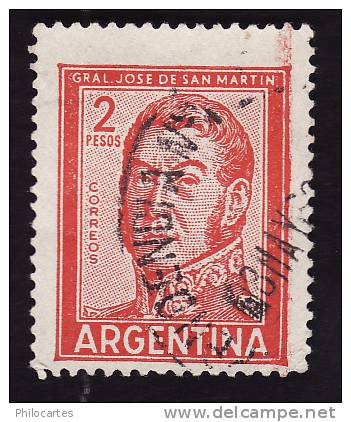 ARGENTINE 1961  -  YT 604c   - José De San Martin - Oblitéré - Oblitérés