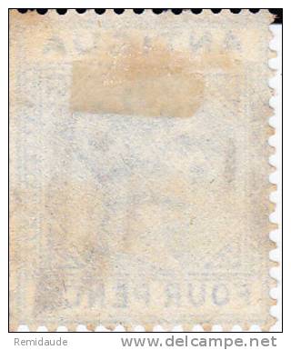 ANTIGUA - YVERT N°9 OBLITERE - COTE = 30 EUROS - 1858-1960 Kronenkolonie