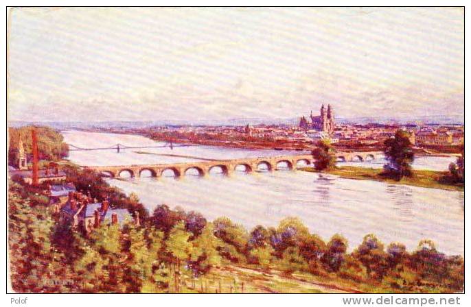 Eugène BOURGEOIS - Les Sites De France - Bords De La Loire - TOURS       (47091) - Bourgeois