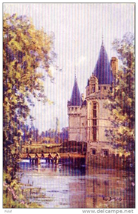 Eugène BOURGEOIS - Les Sites De France - Bords De La Loire - Chateau D' AZAY LE RIDEAU      (47092) - Bourgeois