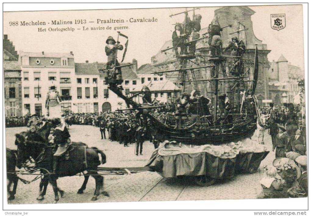 Mechelen, Malines, 1319, Praaltrein, Cavalcade (pk5851) - Mechelen