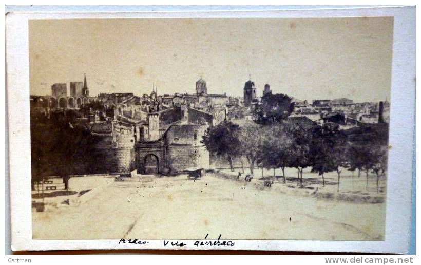 PHOTO  CARTE DE VISITE  CDV    ARLES 13  VERS 18701   VUE GENERALE  ROMAN PHOTOGRAPHE - Places