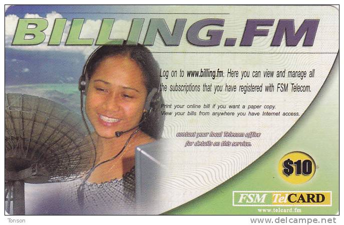 Micronesia, FSM-R-080, Billing FM, 2 Scans. - Micronésie