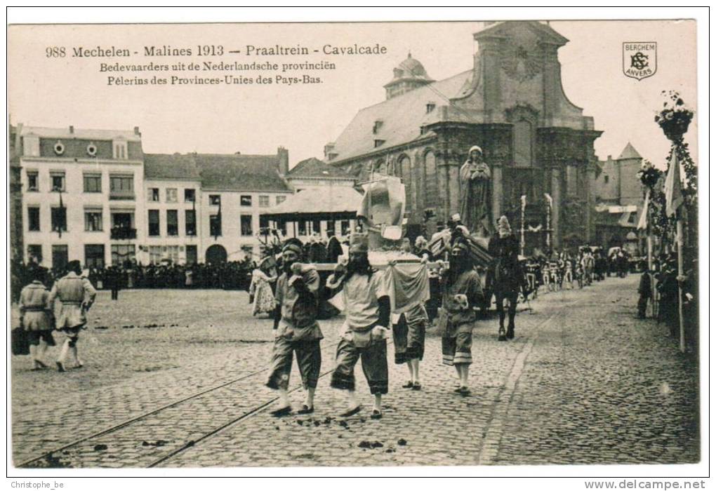 Mechelen, Malines, 1913, Praaltrein, Cavalcade (pk5856) - Mechelen