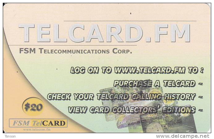 Micronesia, FSM-R-125, Twelfth Edition (Remote Memory), Telcard.fm, 2 Scans. - Mikronesien