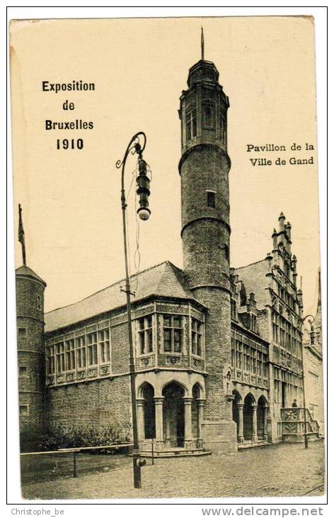 Exposition De Bruxelles 1910, Pavillon De La Ville De Gand (pk5857) - Fêtes, événements