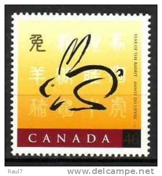 CANADA 1999 - Nouveau Calandrier Chinois, Année Du Lièvre - 1v Neufs // Mnh - Unused Stamps