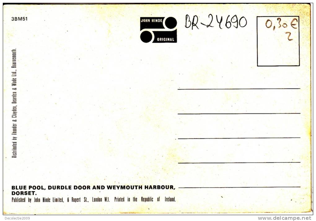 BR24690 Blue Pool Durdle Door And Weymouth Harbour Dorset   2 Scans - Weymouth