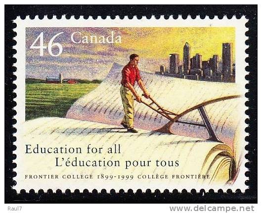 CANADA 1999 - Éducation Pour Tous, Lavoureur - 1v Neufs // Mnh - Unused Stamps