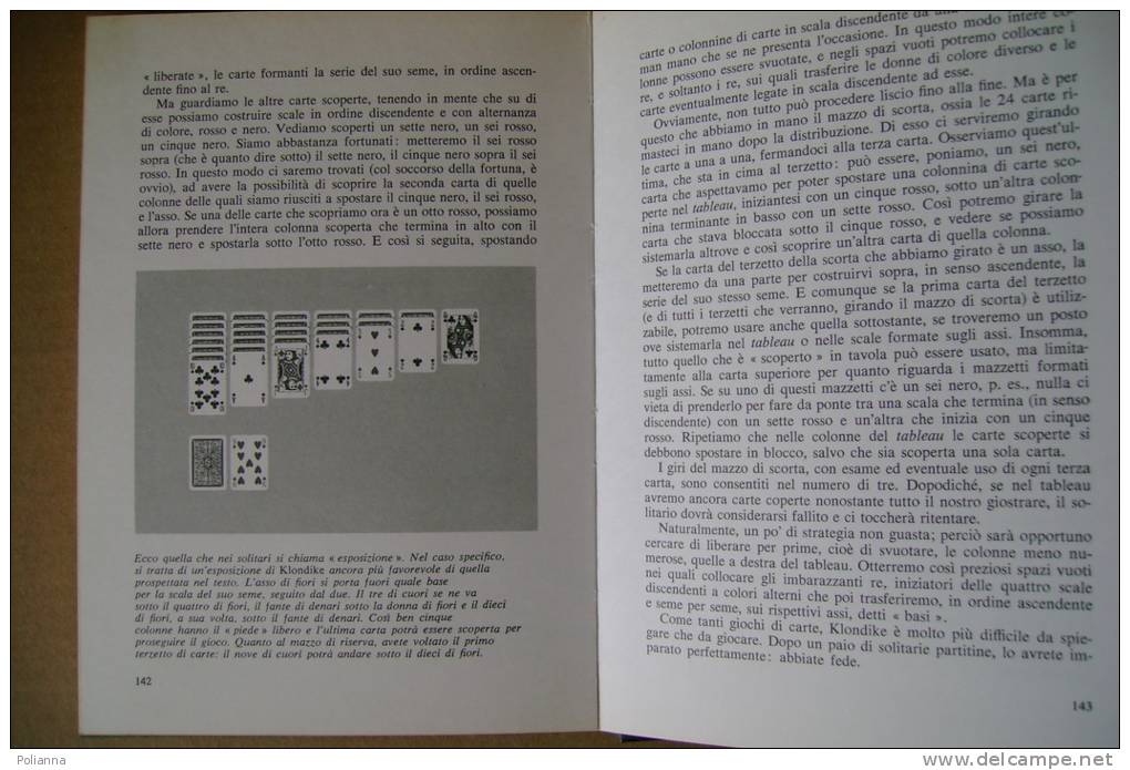 PBI/33 Marcello Garofoli GIOCHI DI CARTE Mondadori Ed.f.c.1973/classici, Giochi D´azzardo/per Ragazzi, Solitari - Jeux