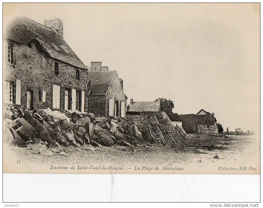 MORSALINES Environs De SAINT VAAST LA HOUGUE (50) Plage Habitations - Other & Unclassified