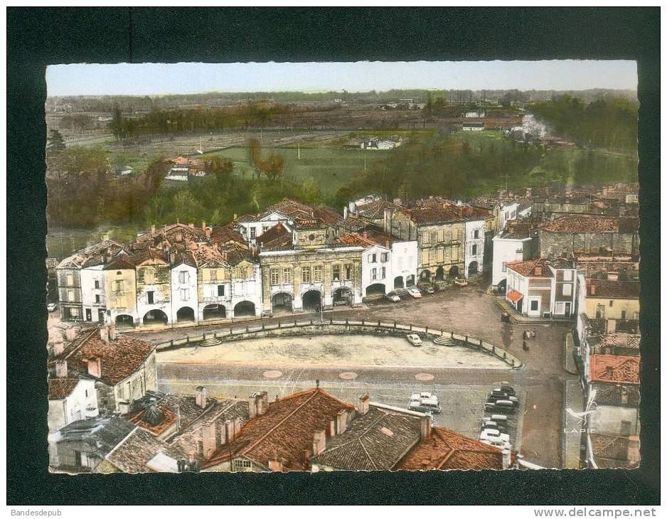 CPSM - En Avion Au-dessus De BAZAS (33) - Les Arcades ( Vue Aérienne LAPIE 29) - Bazas