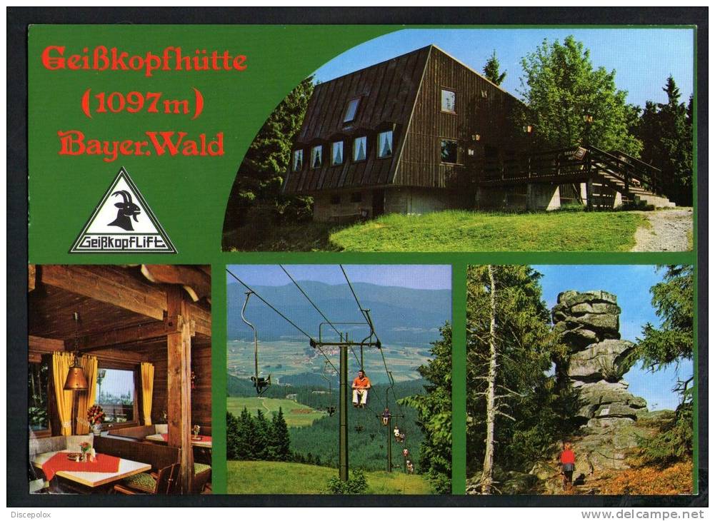 E1835 Geiskopfhutte Unterbreitenau - Pachter: Bloch - Bischofsmais - Bayer. Wald  - Ed. Fiedler/ Non Viaggiata - Regen