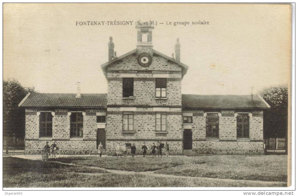 CPSM FONTENAY TRESIGNY (Seine Et Marne) - Le Groupe Scolaire - Fontenay Tresigny