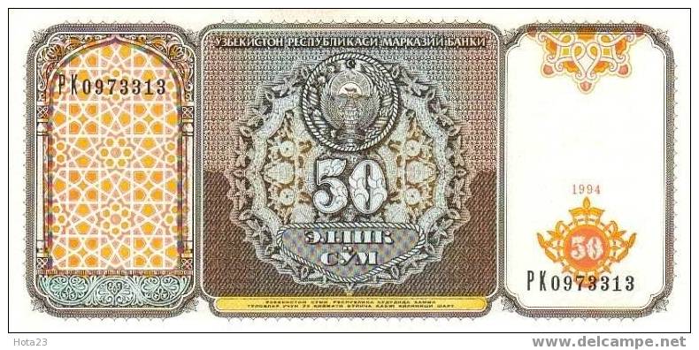 UZBEKISTAN 50 SUM - 1994- P-78 - UNC - Uzbekistán