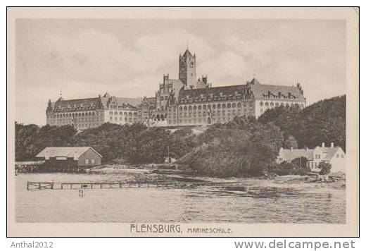Flensburg Marineschule Anlege-Steg Wohnhaus Sw Um 1925 - Flensburg