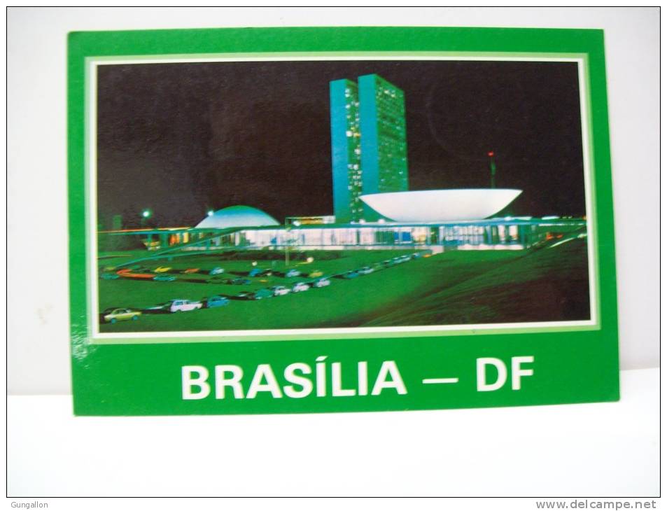 Vista Noturna Do Congresso National "Brasilia"  (Brasile) - Brasilia