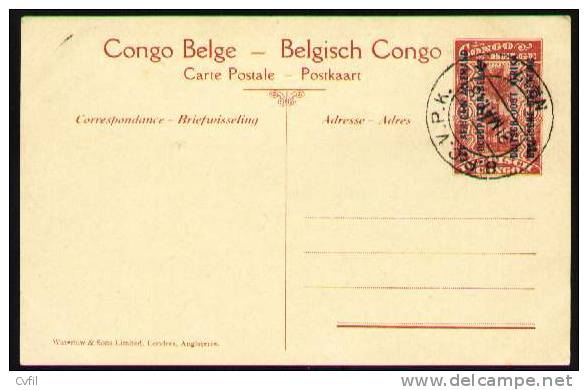 BELGIAN CONGO 1918 - ENTIRE POSTAL CARD Of BELGIAN OCCUPATION Of GERMAN EAST AFRICA - Interi Postali