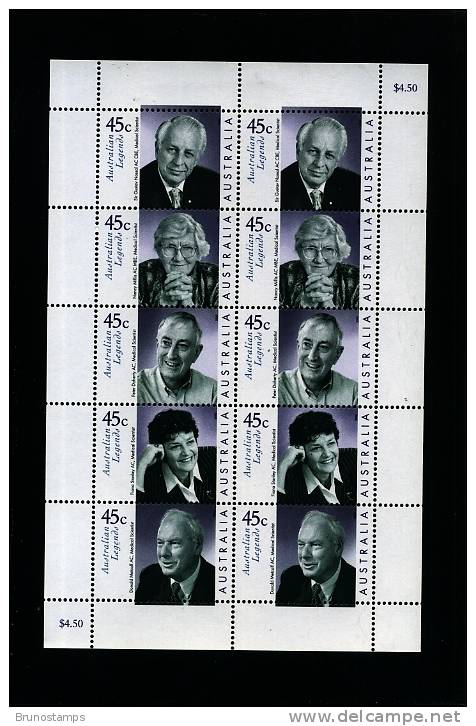 AUSTRALIA - 2002  MEDICAL  SCIENTISTS  SHEETLET  MINT NH - Blocks & Sheetlets