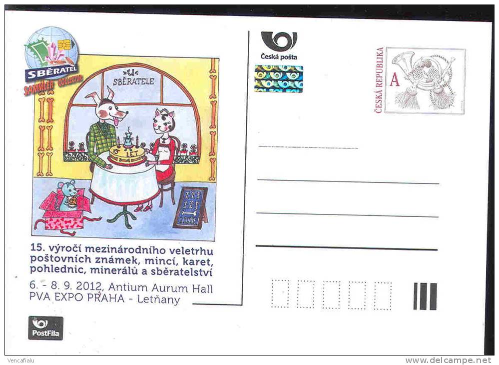 Czech Republic 2012 - Czech Fair Sberatel (Collector), Prague, Special Postal Stationery - Postcards
