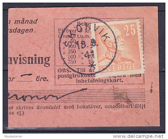 ## Sweden Clip Deluxe SKÖNVIK 1942 Cancel !! - Lettres & Documents