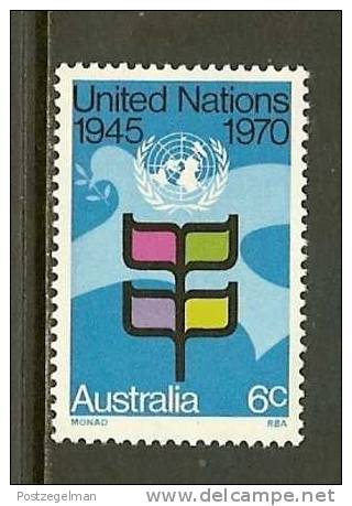 AUSTRALIA 1970 MNH Stamp(s) 25 Years U.N.O. 454 - Mint Stamps