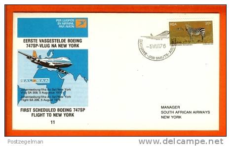 RSA 5-8-76 Airway Cover 11 JHB - New York - Airplanes
