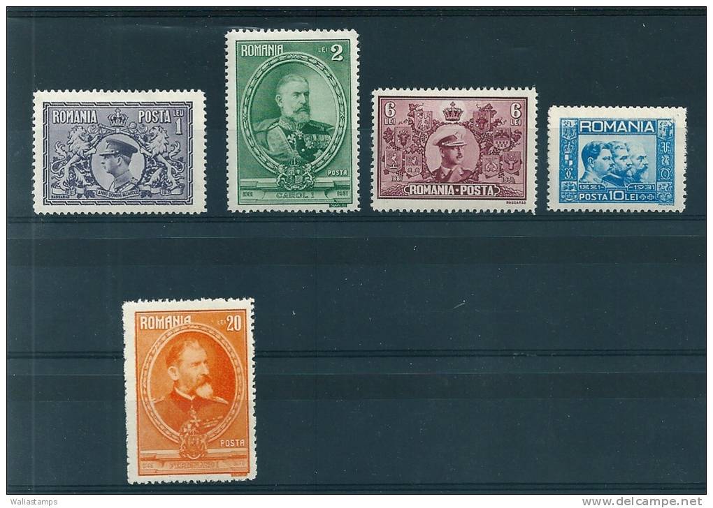 Romania 1931 50th Anniv Monarchy SG 1200-4 MNH - Neufs