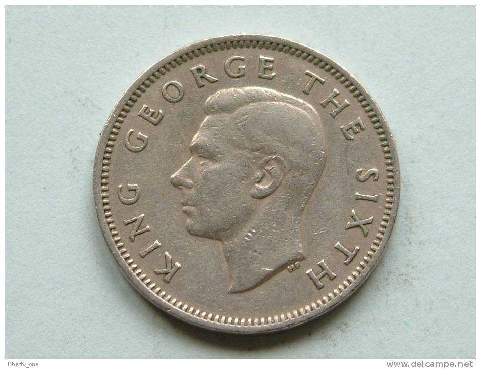 1948 - ONE SHILLING / KM 17 ( Uncleaned - For Grade, Please See Photo ) ! - Nouvelle-Zélande