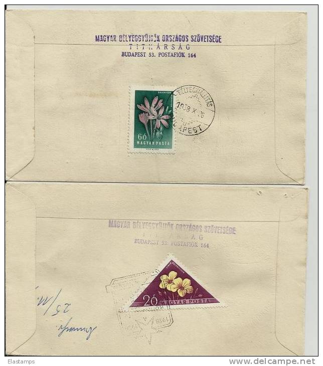 =UNGARY 1959 Fdc BRIFE *2 Post - Covers & Documents