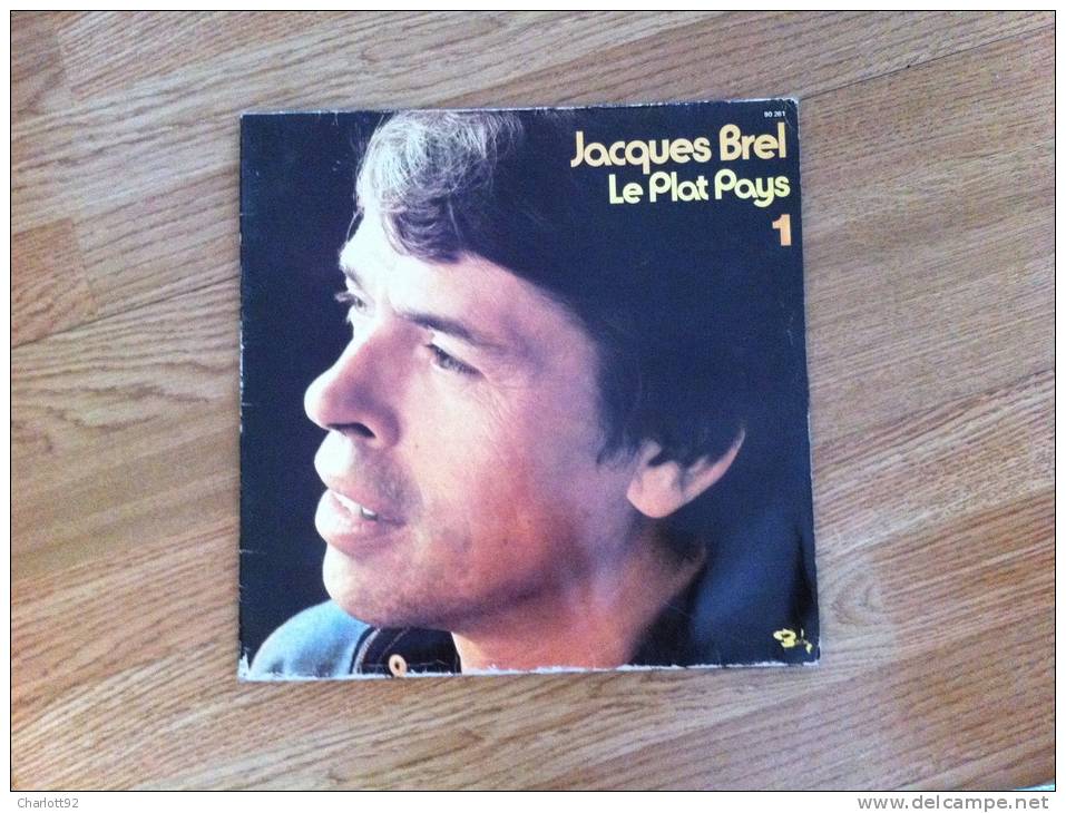 DISQUE 33T JACQUES BREL  LE PLAT PAYS N° 1 - Sonstige & Ohne Zuordnung