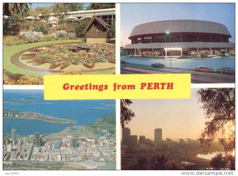 (120) Australia - WA - Perth With Flower Clock - Perth