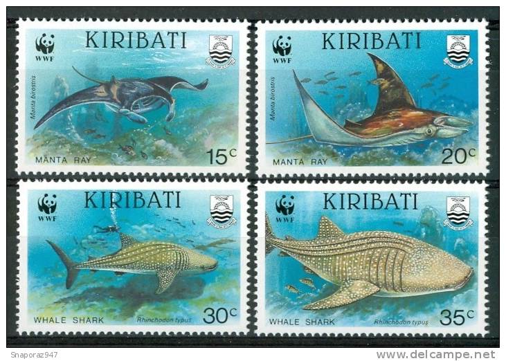 1991 Kiribati WWF Vita Marina Marine Life Pesci Fish Fische Poissons Set MNH** Po137 - Other & Unclassified