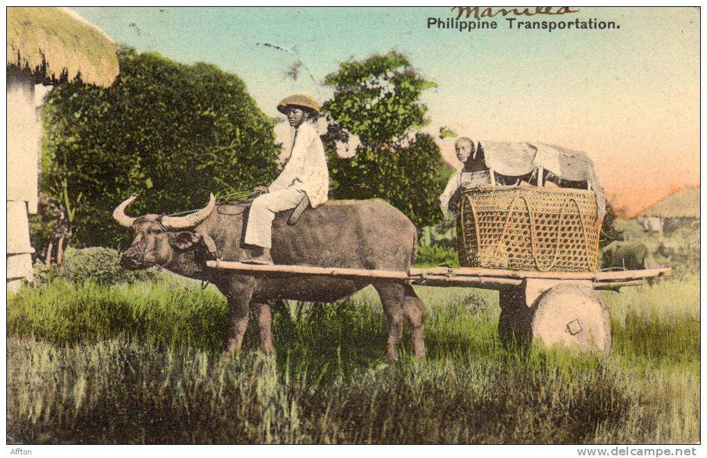 Philippine Transportation 1905 PI Postcard Used - Philippinen