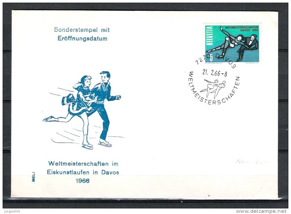 HELVETA , 21/02/1966, Weltmeisterschaften - DAVOS (GA1398) - Hiver 1968: Grenoble